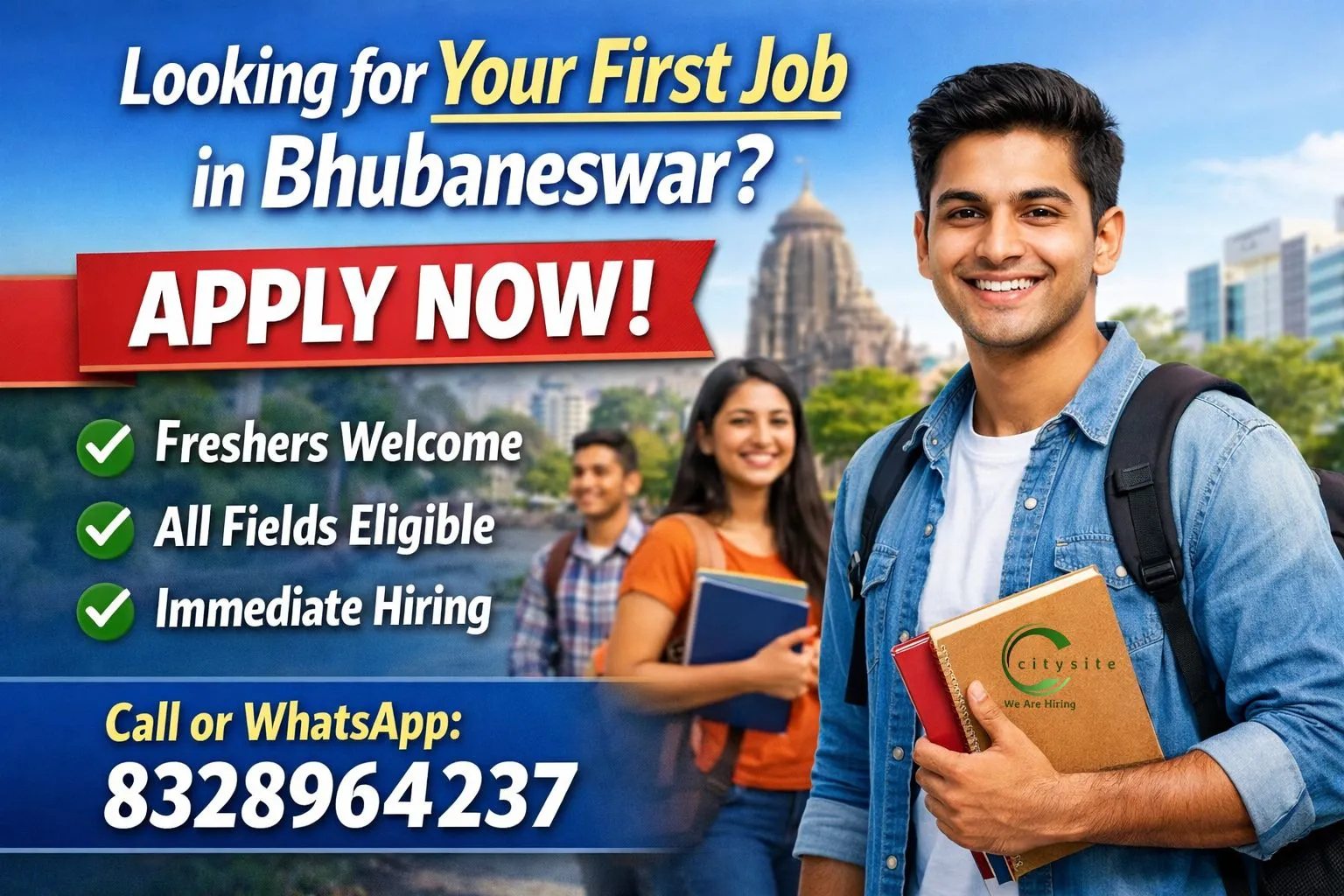 Looking for Your First Job in Bhubaneswar? Apply Now